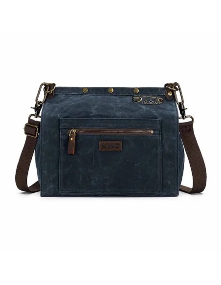 Vervoer je projecten stijlvol met deze 3-in-1 canvas projecttas van Della Q.