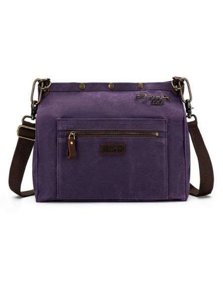 Vervoer je projecten stijlvol met deze 3-in-1 canvas projecttas van Della Q.