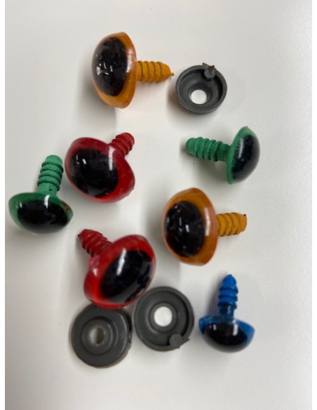 Veiligheidsoogjes 20 mm per paar (2 stuks)