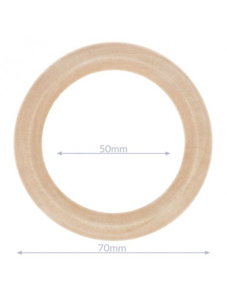 Houten bijtring buitenmaat 70 mm|het Lemster Wolhus heeft ze op voorraad