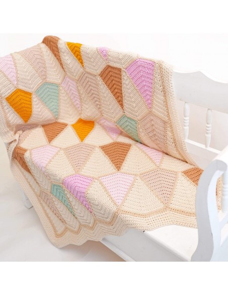 vliegerdeken pastel  met Durable Cosyfine, cosyfine faded voor beachlook