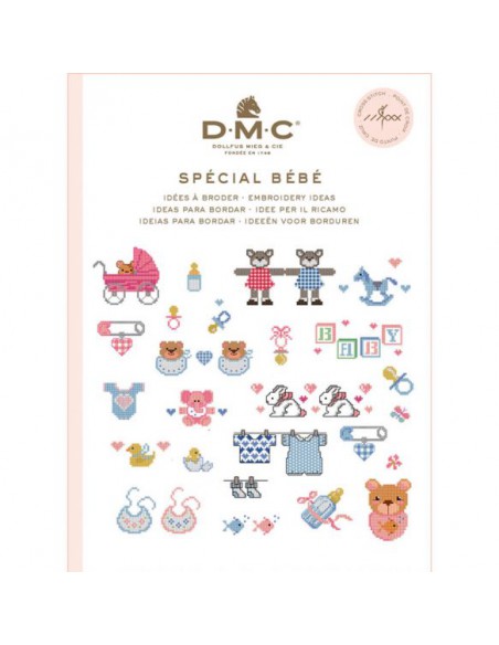 DMC Boek ideeën om te borduren voor de baby