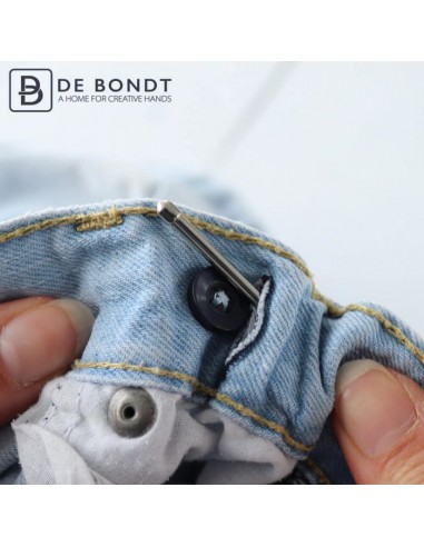 Rijgpen 6.5 cm zilver