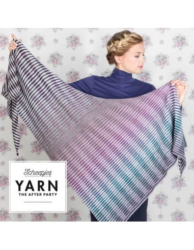 Scheepjes Yarn after party crochet between the lines shawl