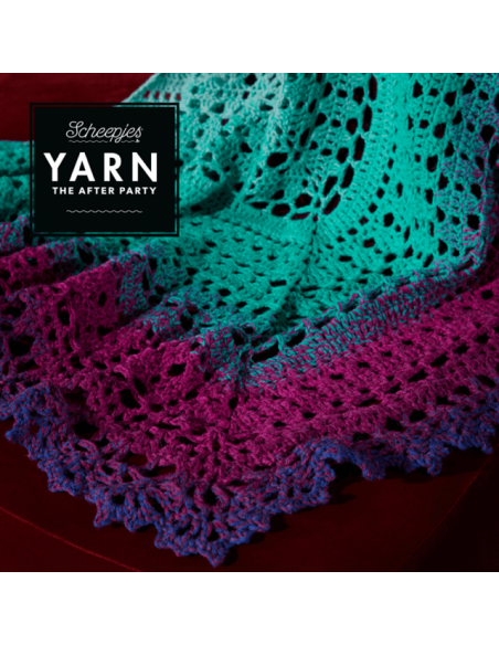 Scheepjes yarn after party 49 valyria shawl