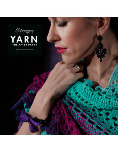 Scheepjes yarn after party 49 valyria shawl