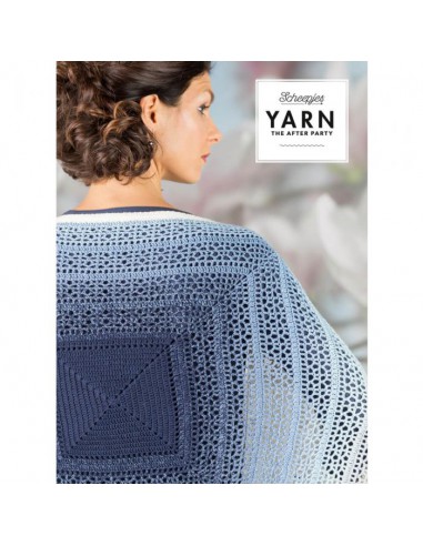 Scheepjes yarn after party 27 indigo shrug