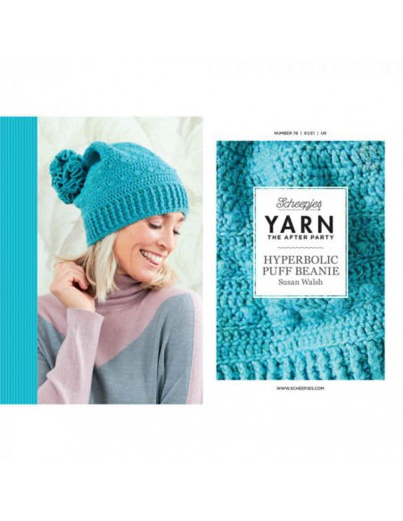 Scheepjes yarn after party 78 Hyperbolic puff beanie