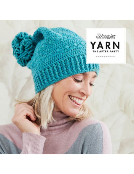 Scheepjes yarn after party 78 Hyperbolic puff beanie