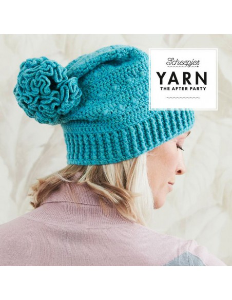 Scheepjes yarn after party 78 Hyperbolic puff beanie