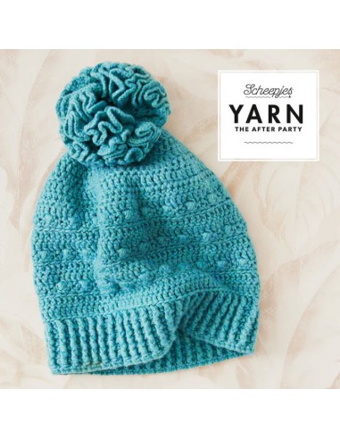 Scheepjes yarn after party 78 Hyperbolic puff beanie