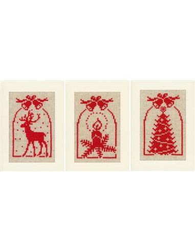 wenskaart hert, kaars, kerstboom|t Lemsterwolhus heeft ze op voorraad