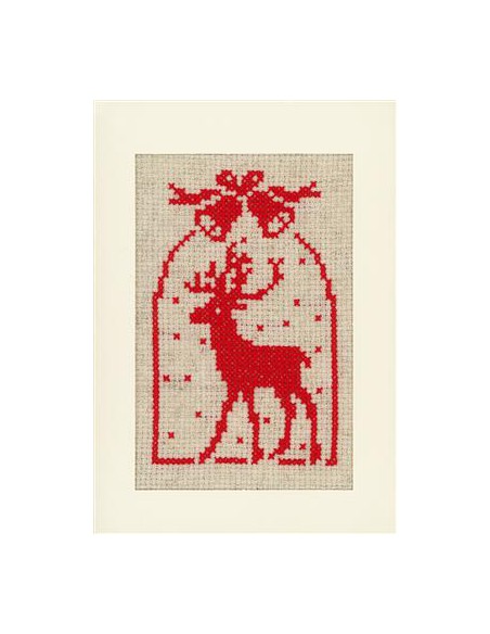wenskaart hert, kaars, kerstboom|t Lemsterwolhus heeft ze op voorraad