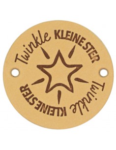 Durable leren label twinkle| Het Lemsterwolhus heeft ze op voorraad!