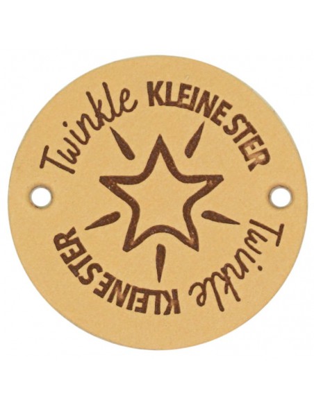 Durable leren label twinkle| Het Lemsterwolhus heeft ze op voorraad!