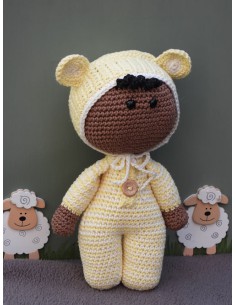Compleet haakpakket funny baby trendy dark| Het Lemsterwolhus heeft ze op voorraad!