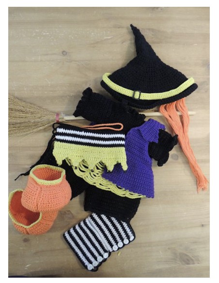 XXL Haakpakket Funny Bunny kledingset Witch Carry