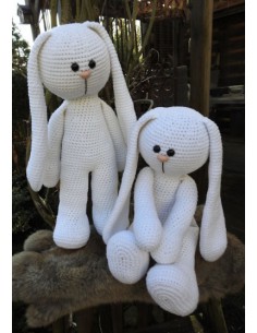 XXL Haakpakket Funny Bunny Basic wit (staand / zittend)