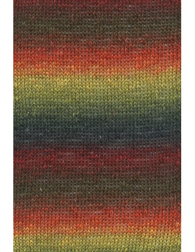 Lang Yarns Linello 55 groen. rood, geel (summer)| het Lemster Wolhús heeft ze op voorraad!