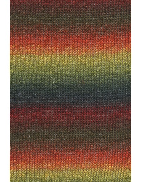 Lang Yarns Linello 55 groen. rood, geel (summer)| het Lemster Wolhús heeft ze op voorraad!