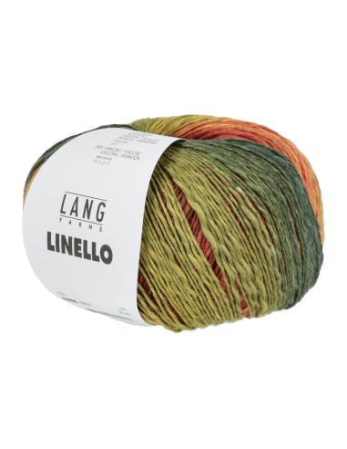 Lang Yarns Linello 55 groen. rood, geel (summer)| het Lemster Wolhús heeft ze op voorraad!