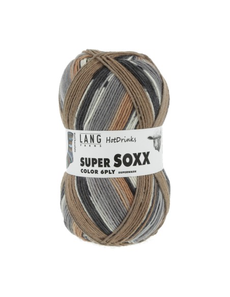 Super soxx 6 ply hotdrinks 376 hot chocolate| het Lemster Wolhus heeft ze op voorraad!