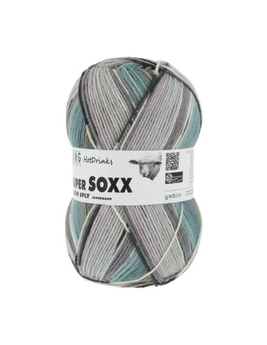 Super soxx 6 ply hotdrinks 380 Espresso| het Lemster Wolhus heeft ze op voorraad!