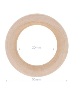 Houten bijtring buitenmaat 55 mm| het Lemster Wolhus heeft ze op voorraad