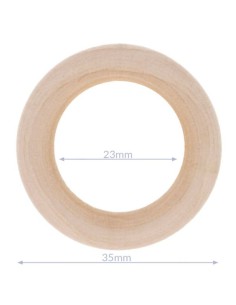 Houten bijtring buitenmaat 35 mm| het Lemster Wolhus heeft ze op voorraad
