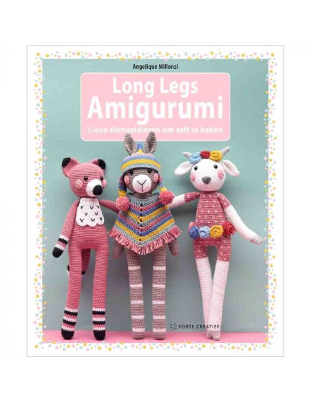 long legs amigurumi, lieve slungeldieren om zelf te maken|het Lemster Wolhus heeft hem op voorraad!