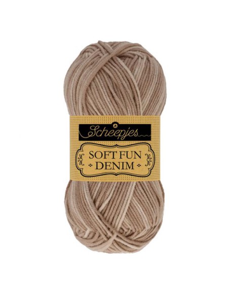 Softfun Denim, een katoen-acrylmix in gewichtsklasse DK|Het Lemster Wolhus heeft ze op voorraad