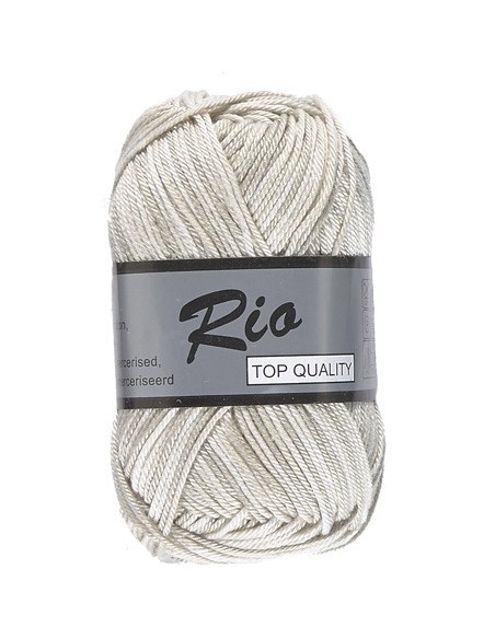 Lammy Yarns Rio Katoen Multi 621 offwhite, grijs|Het Lemster Wolhus heeft ze op voorraad!