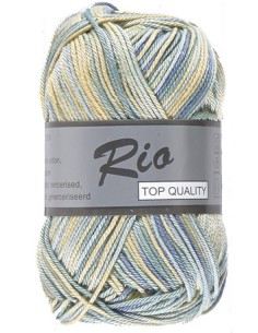 Lammy Yarns Rio Katoen Multi 625 blauw groen geel tinten|Het Lemster Wolhus heeft ze op voorraad!