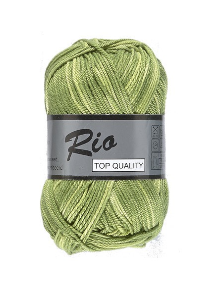 Lammy Yarns Rio Katoen Multi 627 groen tinten|Het Lemster Wolhus heeft ze op voorraad!